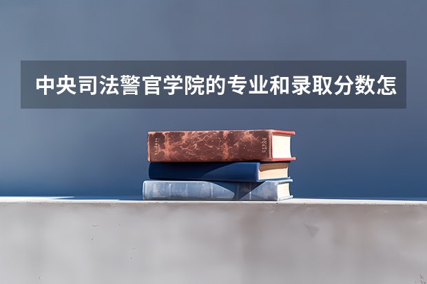中央司法警官学院的专业和录取分数怎么样