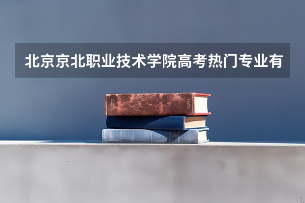 北京京北职业技术学院高考热门专业有哪些?(热门专业推荐)