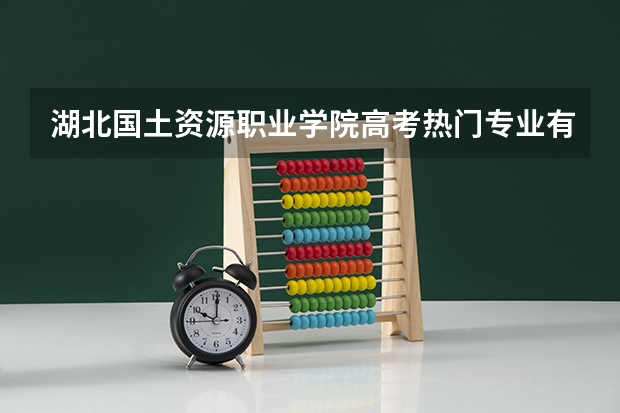 湖北国土资源职业学院高考热门专业有哪些？（热门专业推荐）