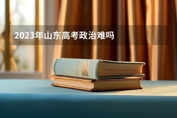 2023年山东高考政治难吗