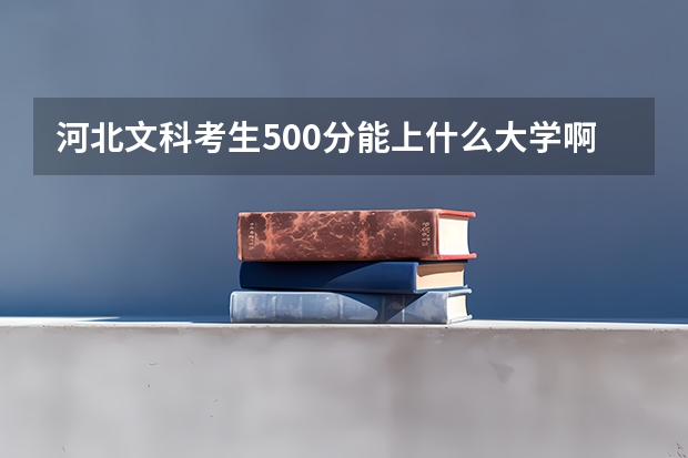 河北文科考生500分能上什么大学啊?