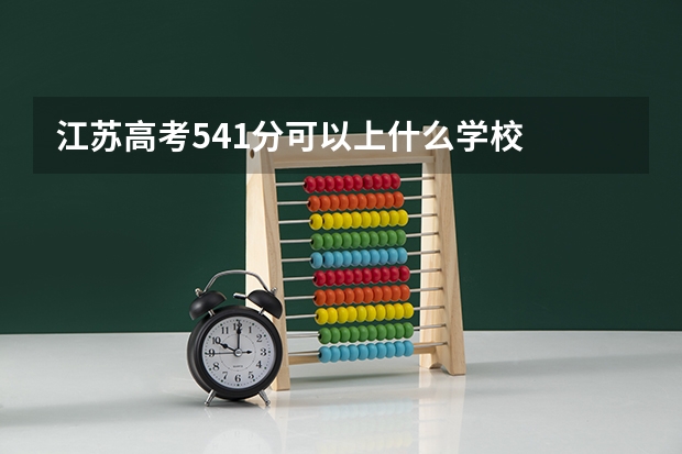 江苏高考541分可以上什么学校