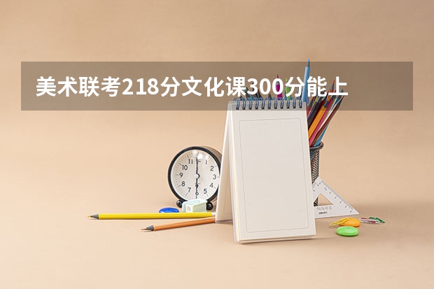 美术联考218分文化课300分能上什么学校？