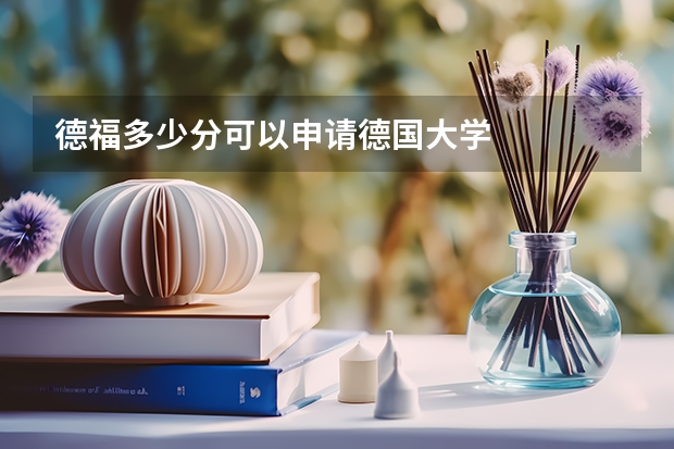 德福多少分可以申请德国大学