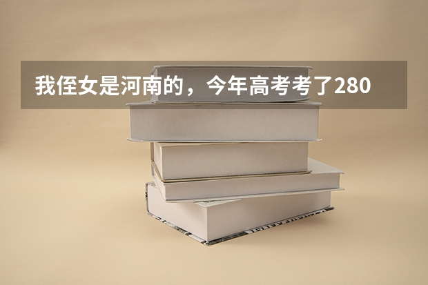 我侄女是河南的,今年高考考了280分(文科),美术考了190分,能上什么学校?