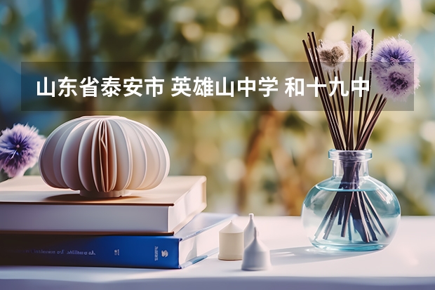 山东省泰安市 英雄山中学 和十九中的升学率各是多少?