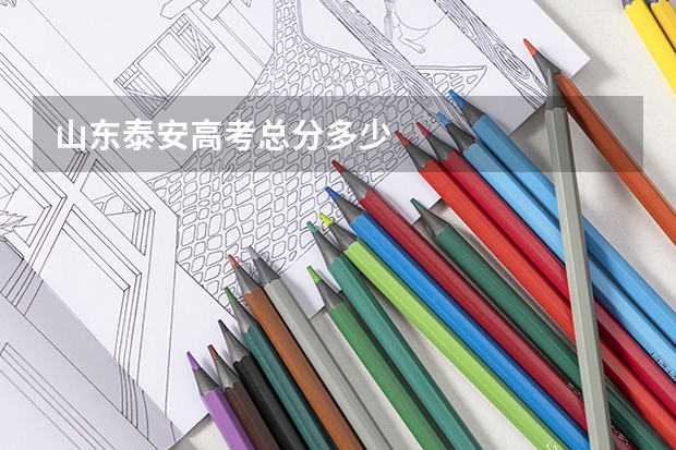 山东泰安高考总分多少
