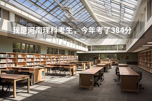 我是河南理科考生,今年考了384分,请问能上什么专科,在线等,谢谢