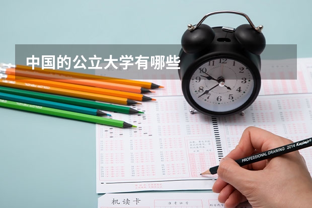 中国的公立大学有哪些