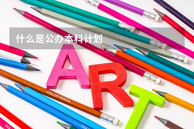 什么是公办本科计划