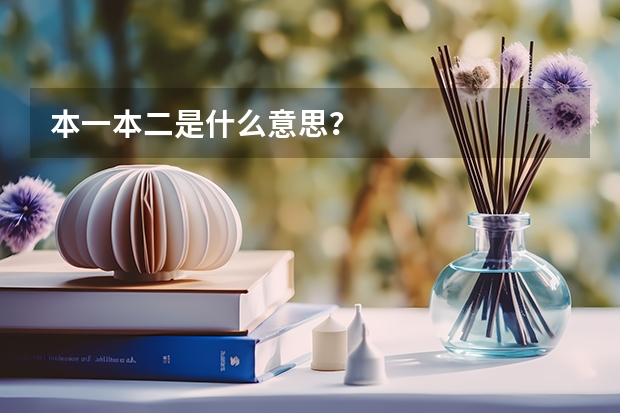 本一本二是什么意思?