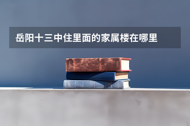 岳阳十三中住里面的家属楼在哪里
