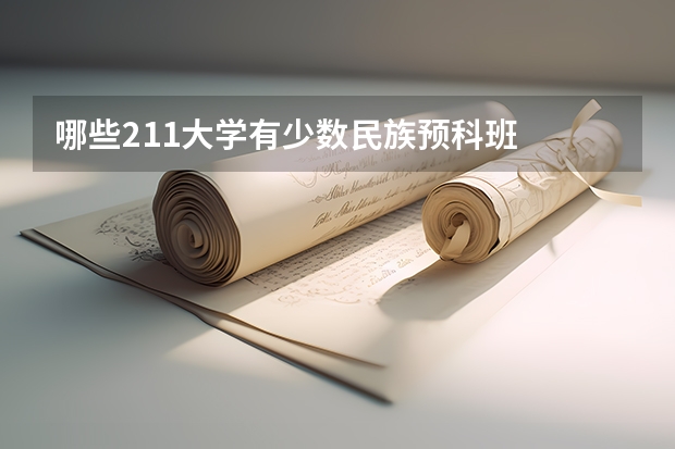 哪些211大学有少数民族预科班
