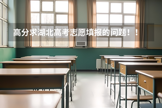 高分求湖北高考志愿填报的问题!! 在线等 急(湖北省高考志愿填报)