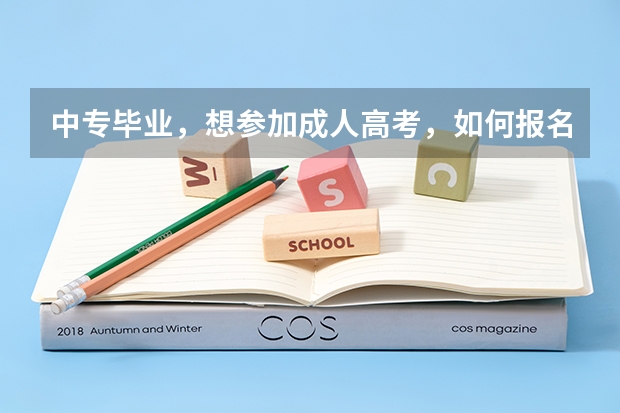 中专毕业,想参加成人高考,如何报名,什么流程,怎么准备,最好有网址链接