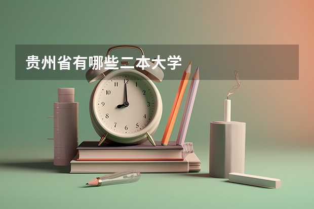 贵州省有哪些二本大学