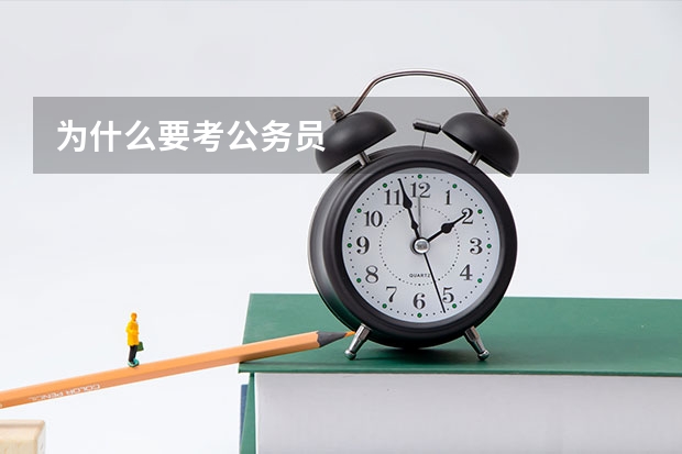 为什么要考公务员
