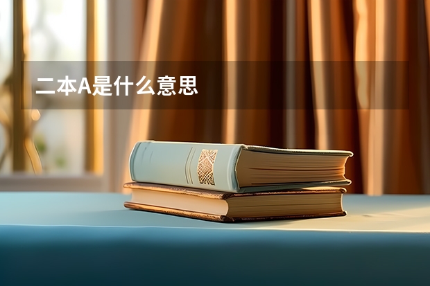 二本A是什么意思