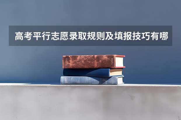 高考平行志愿录取规则及填报技巧有哪些?
