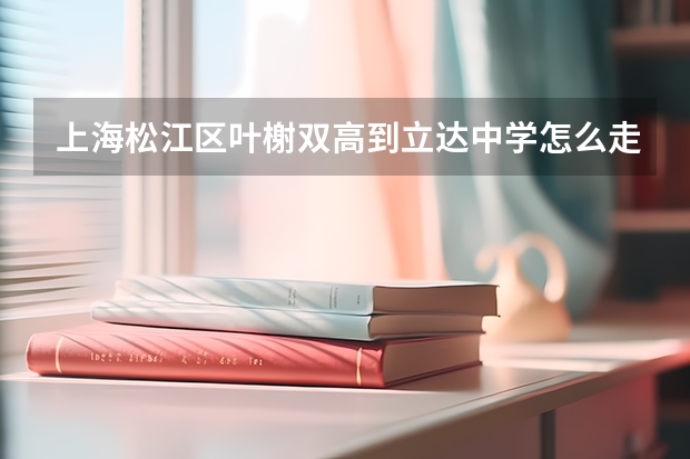 上海松江区叶榭双高到立达中学怎么走