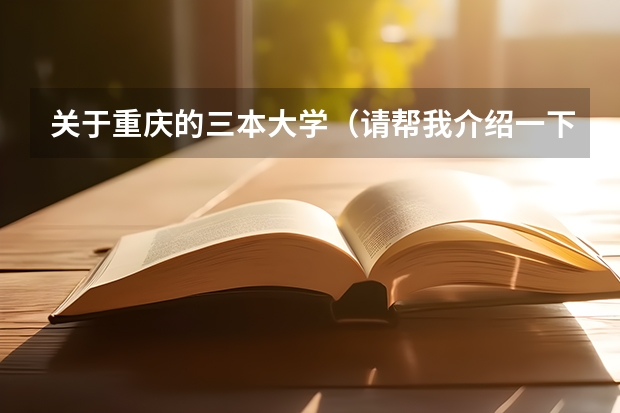 关于重庆的三本大学(请帮我介绍一下重庆的三本大学)