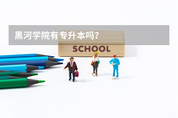 黑河学院有专升本吗?