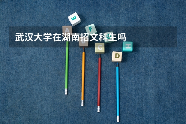 武汉大学在湖南招文科生吗