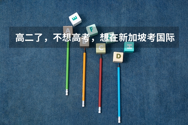 高二了，不想高考，想在新加坡考国际本科难吗？