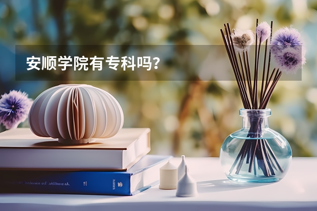 安顺学院有专科吗?