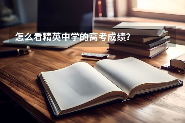 怎么看精英中学的高考成绩?