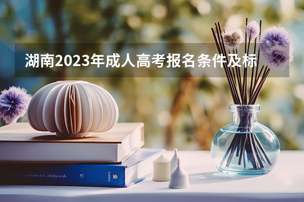湖南2023年成人高考报名条件及标准费用是多少?
