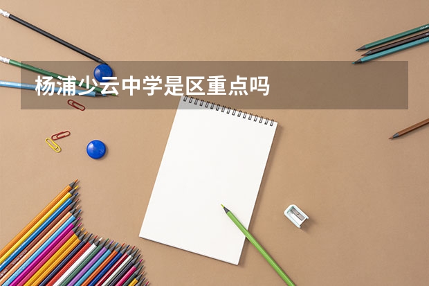 杨浦少云中学是区重点吗