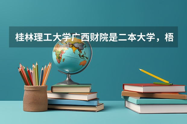 桂林理工大学广西财院是二本大学,梧州学院河池学院也是二本学校,他们有什么区别