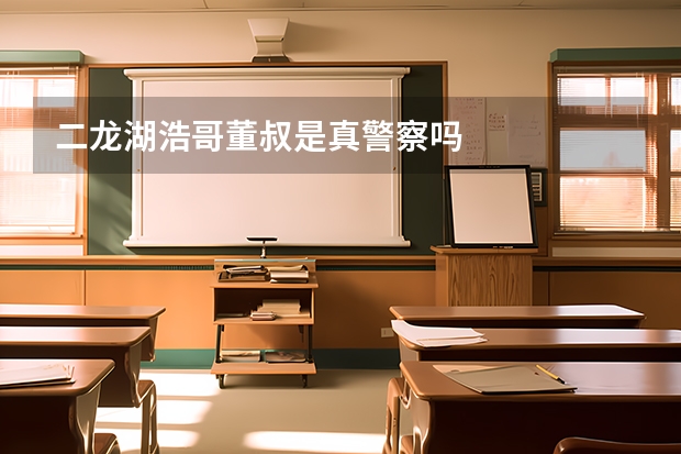 二龙湖浩哥董叔是真警察吗