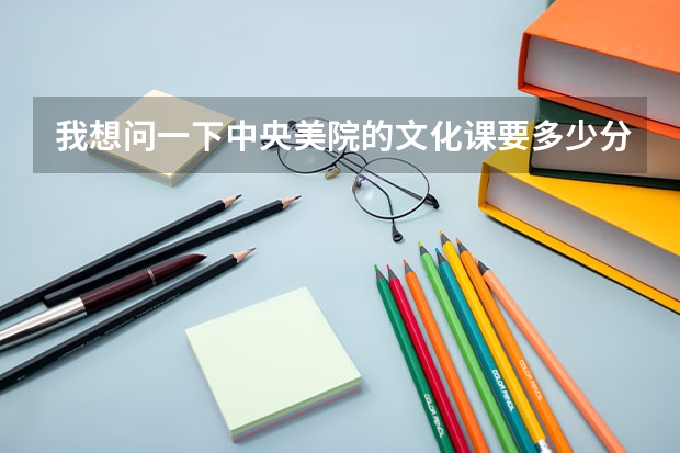 我想问一下中央美院的文化课要多少分?