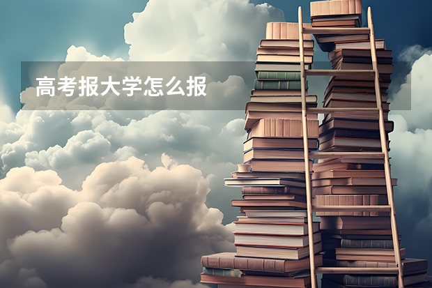 高考报大学怎么报