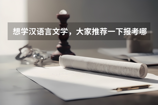 想学汉语言文学，大家推荐一下报考哪所学校好呢？