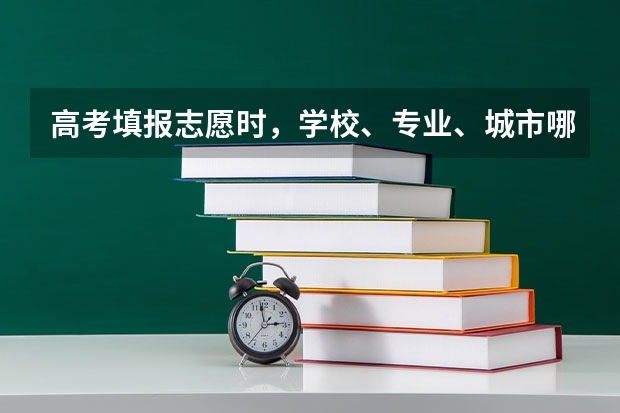高考填报志愿时，学校、专业、城市哪一个优先，说说你的看法？（四川平行志愿录取规则及填报技巧）