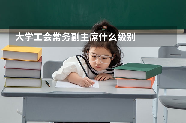 大学工会常务副主席什么级别
