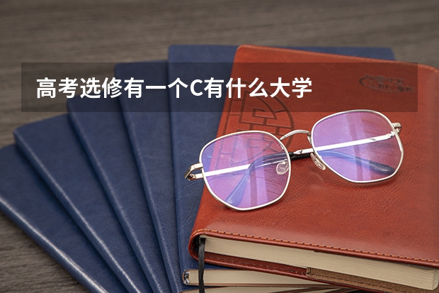 高考选修有一个C有什么大学