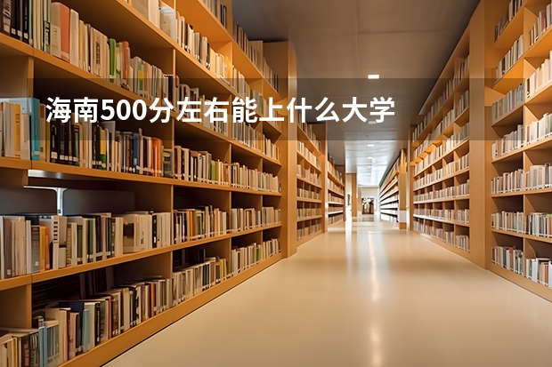 海南500分左右能上什么大学