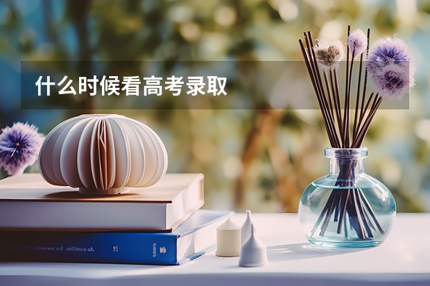 什么时候看高考录取