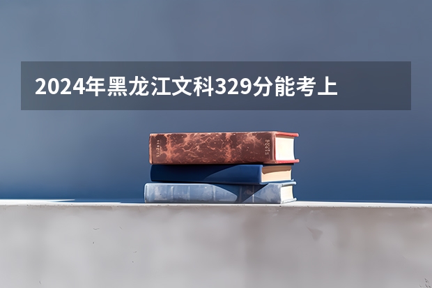2024年黑龙江文科329分能考上什么大学?