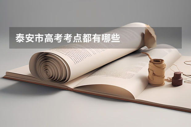 泰安市高考考点都有哪些