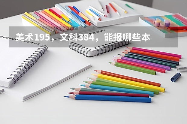 美术195，文科384，能报哪些本科呢？