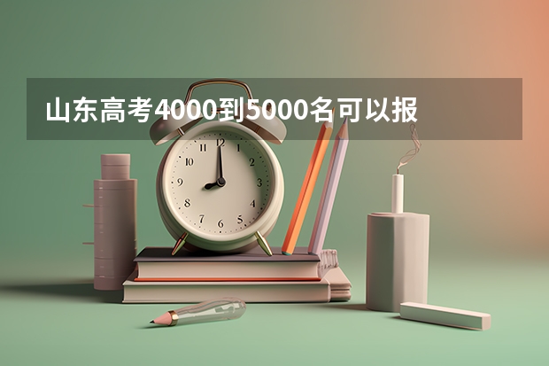 山东高考4000到5000名可以报考什么大学?