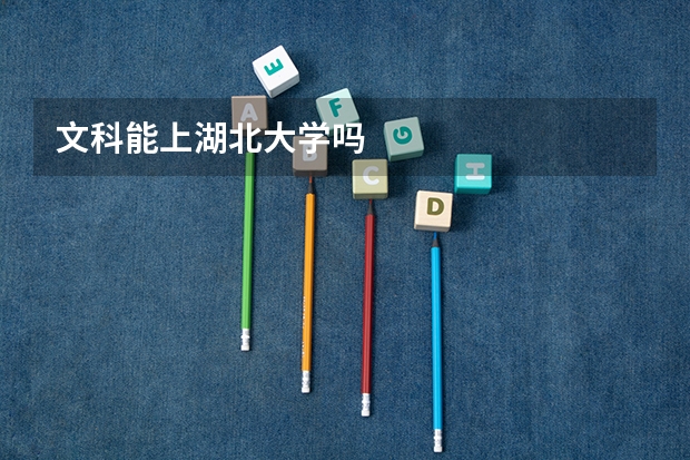文科能上湖北大学吗