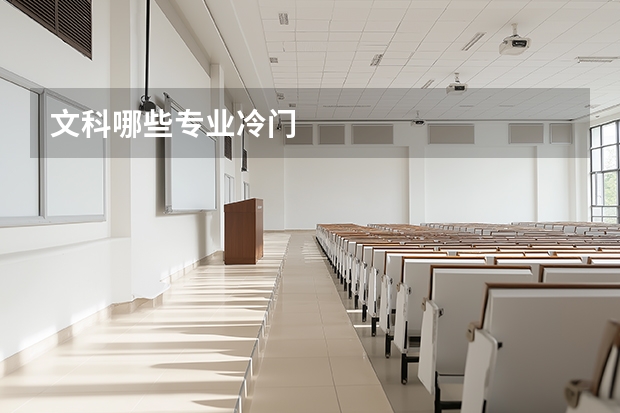 文科哪些专业冷门