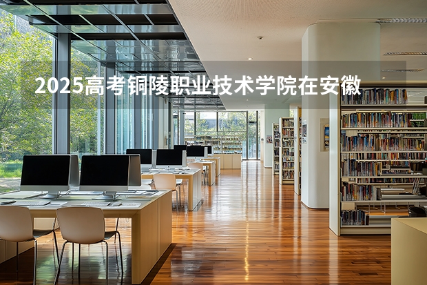 2025高考铜陵职业技术学院在安徽招生计划（2026参考）