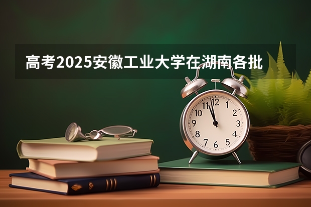 高考2025安徽工业大学在湖南各批次选科要求（2026参考）